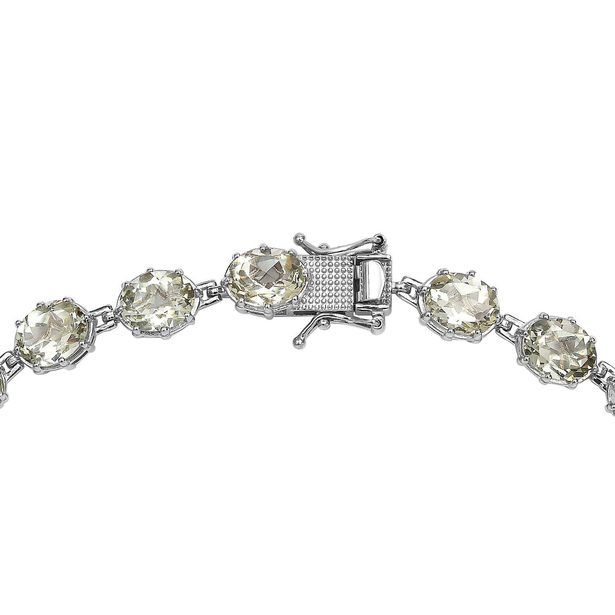 Prasiolite  Necklace (Size - 20) in Platinum Overlay Sterling Silver 66.00 Ct, Silver Wt. 29.79 Gms 7159030 4