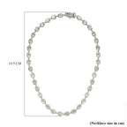 Prasiolite  Necklace (Size - 20) in Platinum Overlay Sterling Silver 66.00 Ct, Silver Wt. 29.79 Gms