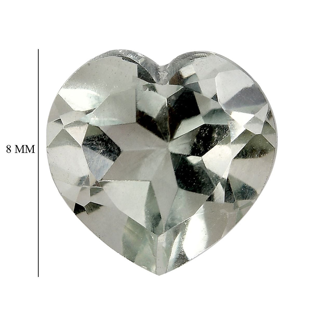Prasiolite Heart 8 mm