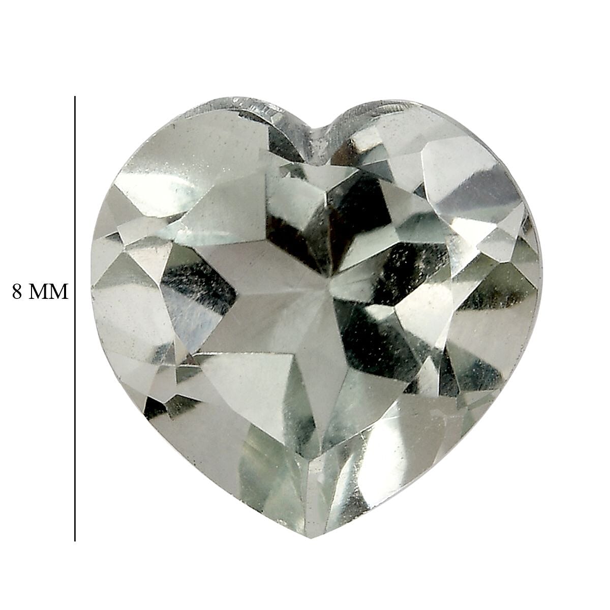 Prasiolite Loose Gemstone in Heart Shape (8 mm) 7733731 4