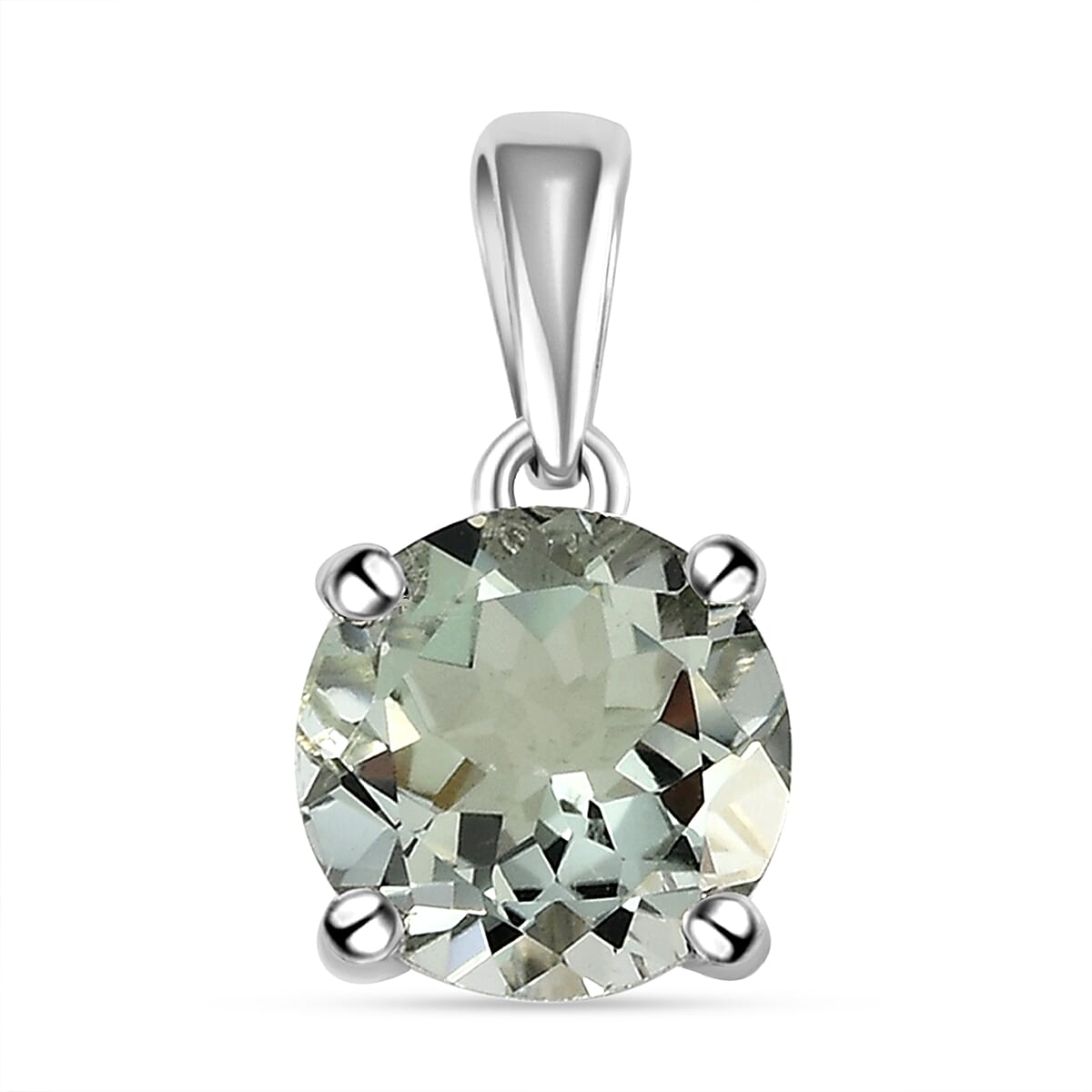 Prasiolite Pendant in Platinum Overlay Sterling Silver 2.75 Ct. 8931673 0