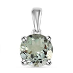 Prasiolite Pendant in Platinum Overlay Sterling Silver 2.75 Ct.