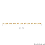 JCK Vegas Preview Deal - Designer Inspired 9K Yellow Gold Paperclip Bracelet (Size - 7.5)