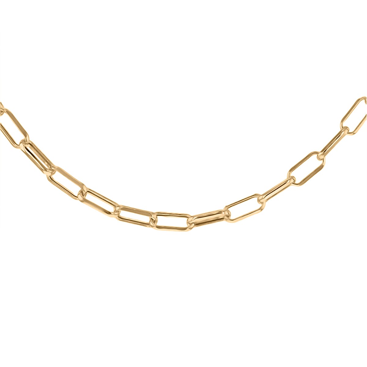 Designer Inspired 9K Yellow Gold Paperclip Necklace (Size - 18), Gold Wt. 5.75 Gms 7711107 0
