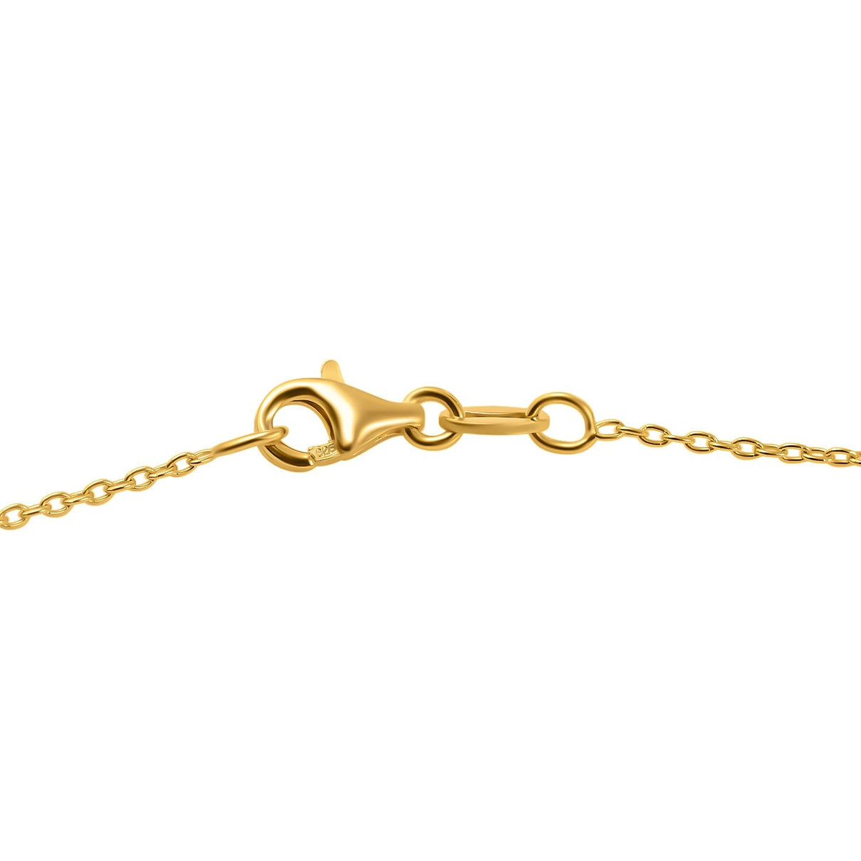 Preview Vicenza Showcase - Gold Overlay Sterling Silver Triangle Necklace (Size - 18) 7712301 4