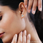 Vicenza Showcase - Rhodium Overlay Sterling Silver Triple Knot Earrings