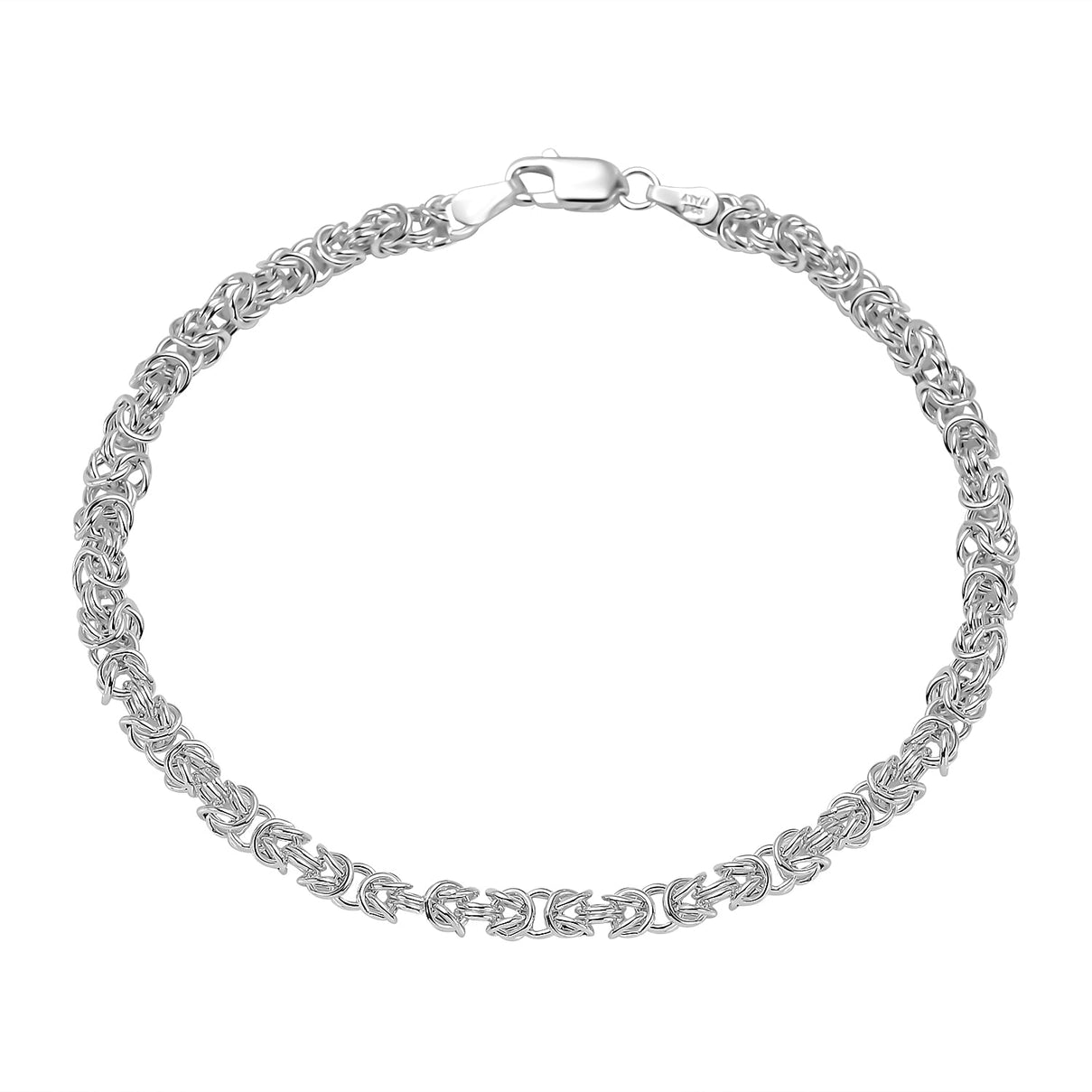 Preview Vicenza Showcase - Sterling Silver Byzantine Bracelet (Size - 7.5) 7712285 0