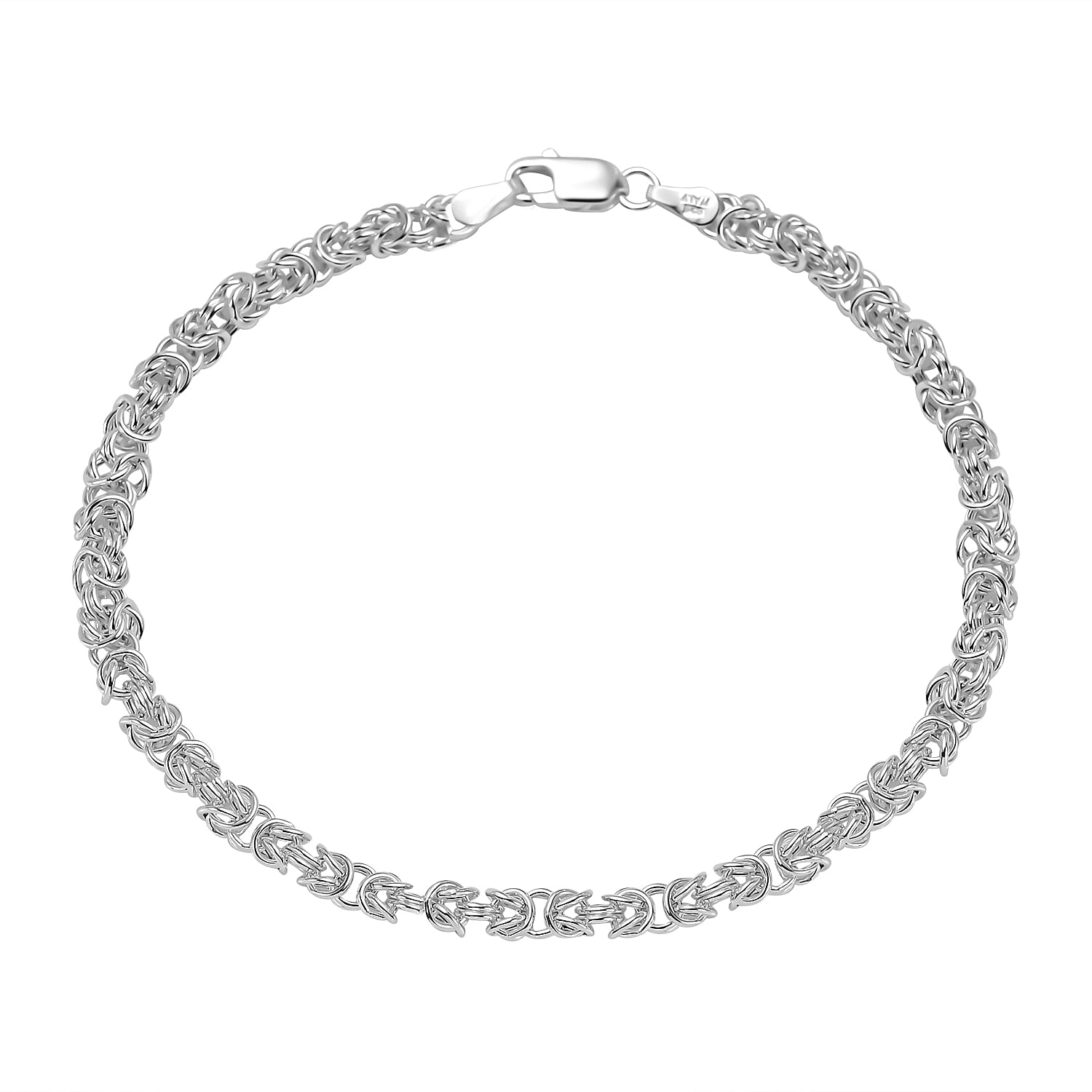 Preview Vicenza Showcase - Sterling Silver Byzantine Bracelet (Size - 7.5) 7712285 0