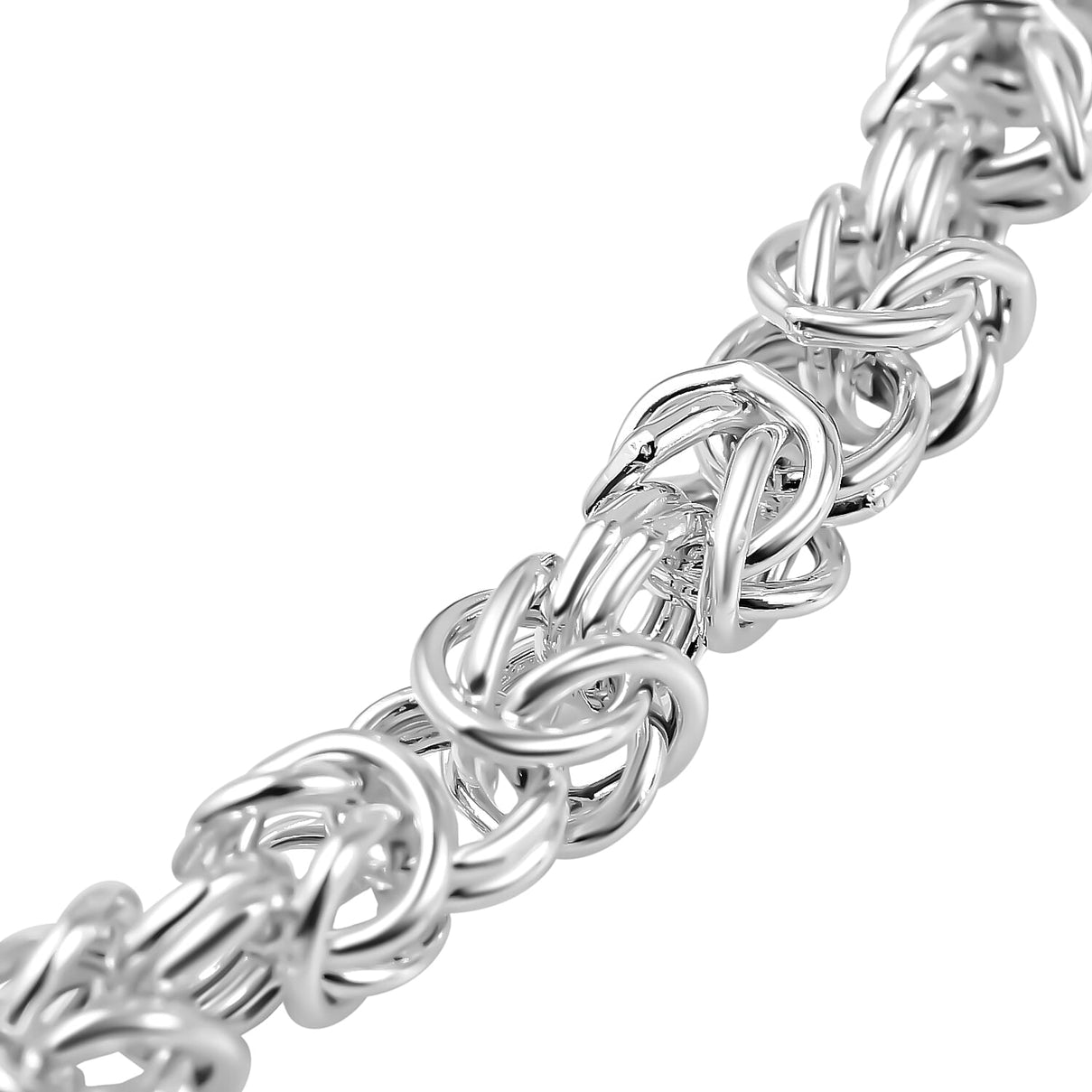 Preview Vicenza Showcase - Sterling Silver Byzantine Bracelet (Size - 7.5) 7712285 2