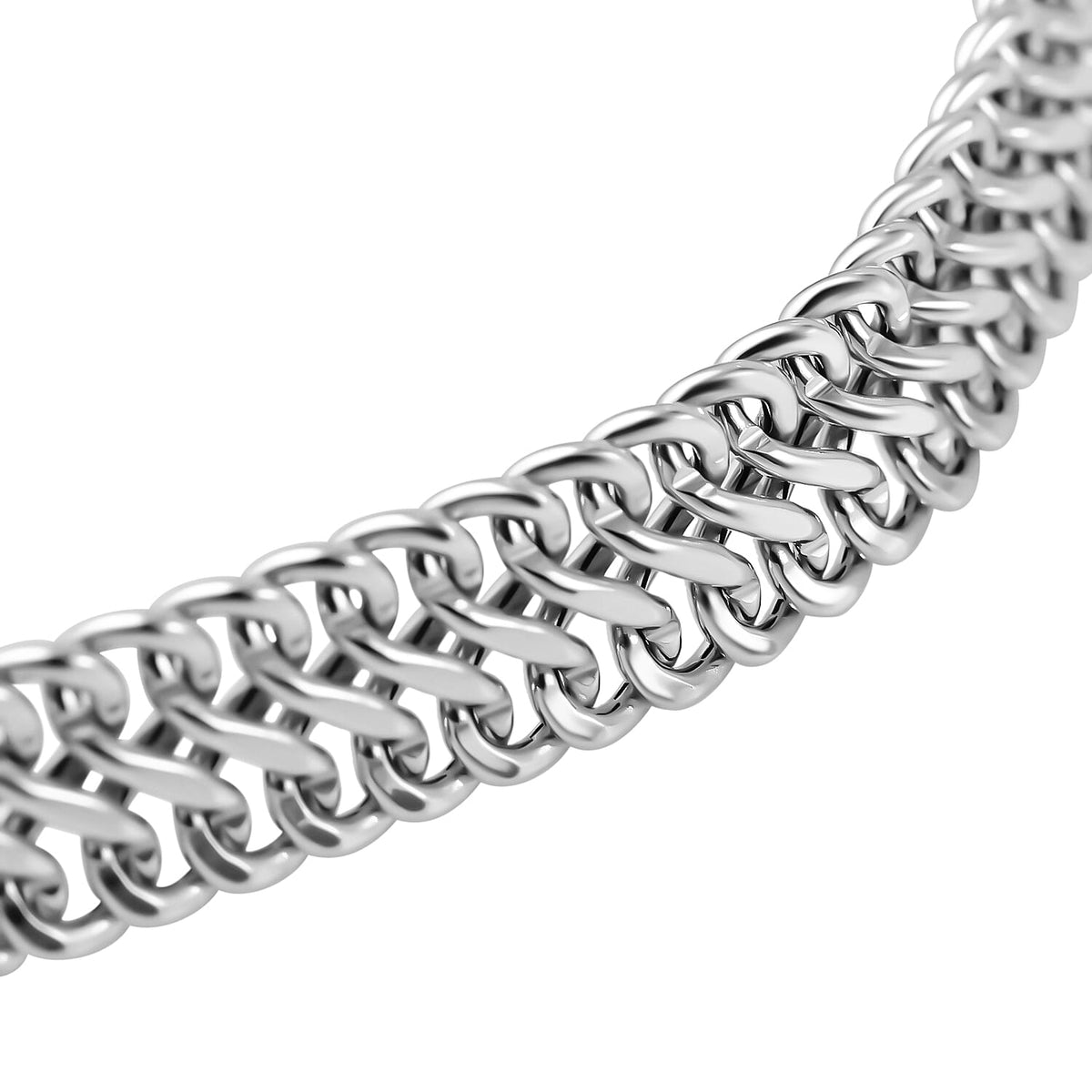 Vicenza Showcase - Sterling Silver Curb Bracelet (Size - 7) 7712299 2