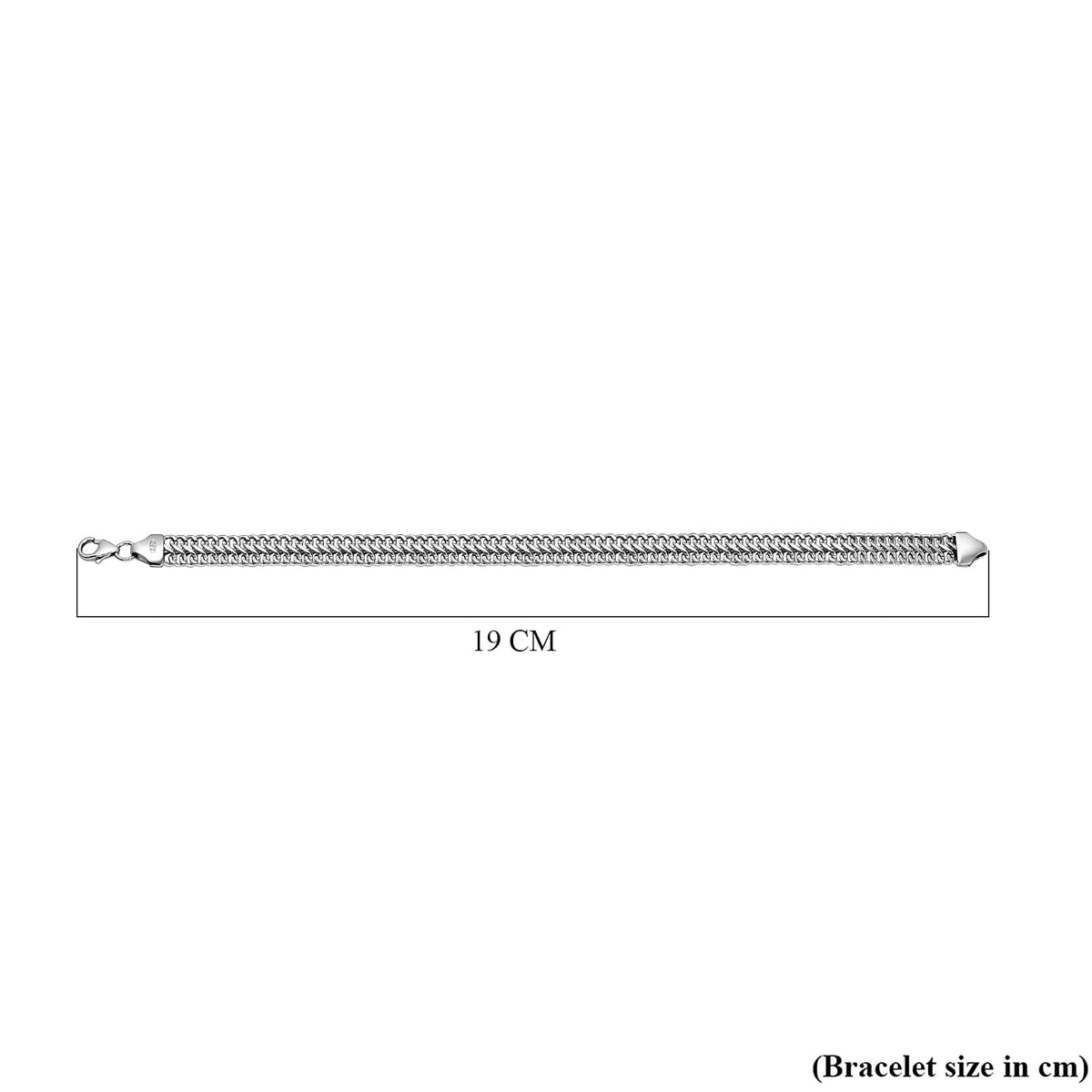 Vicenza Showcase - Sterling Silver Curb Bracelet (Size - 7) 7712299 4