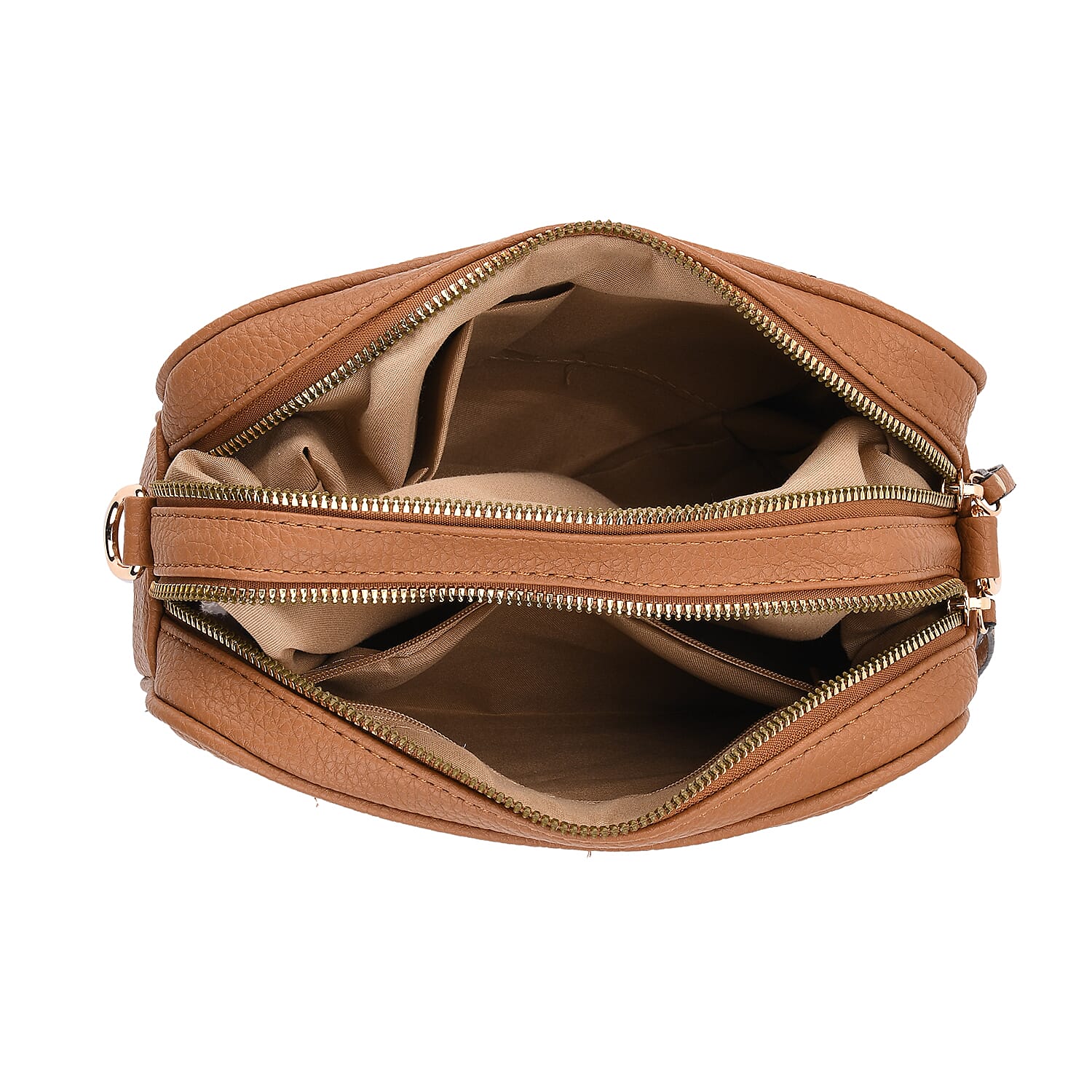 Prime Time Deal - Quilted Fully Lined Crossbody Bag With Adjustable Length Strap - Brown 8045327 5