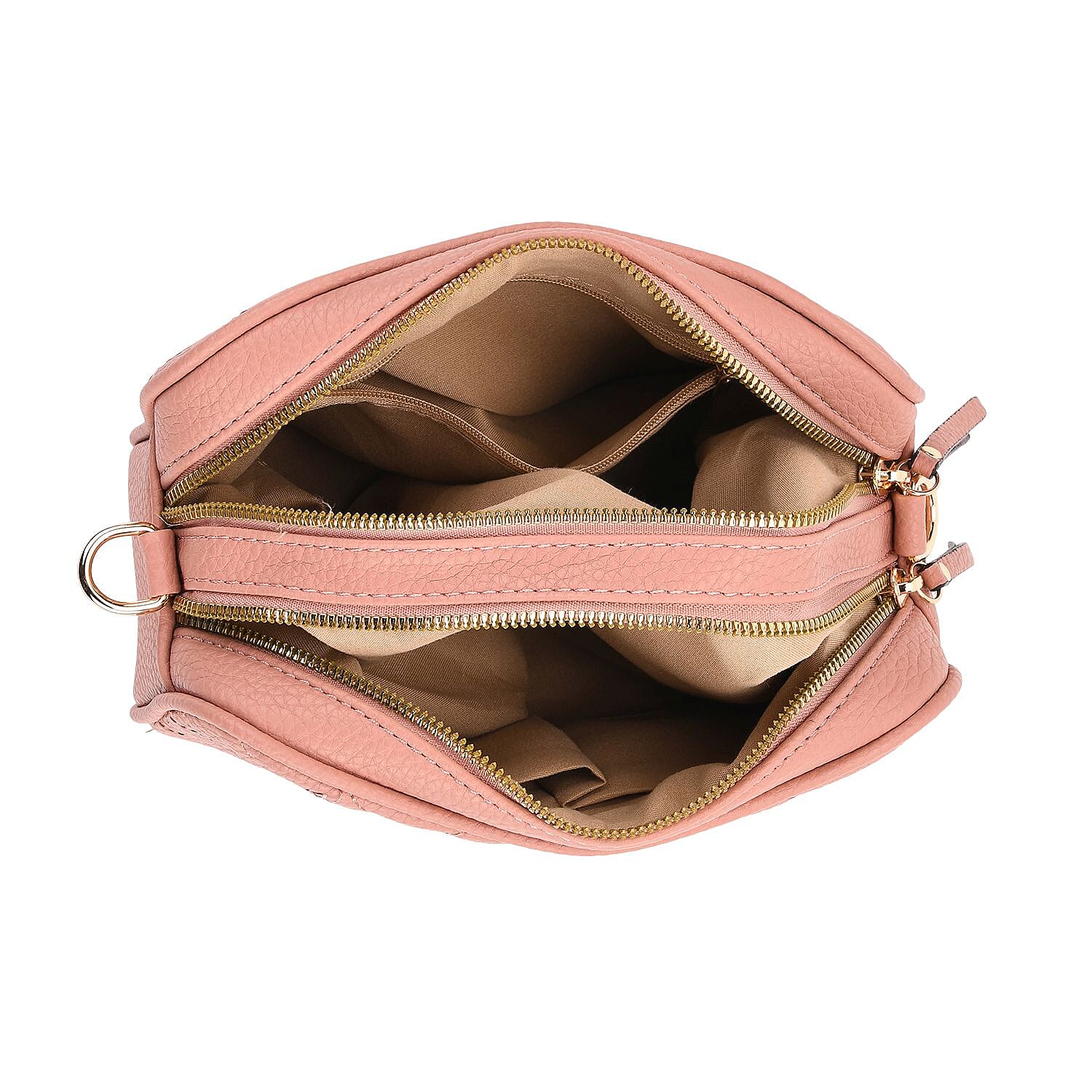 Prime Time Deal - Quilted Fully Lined Crossbody Bag With Adjustable Length Strap - Pink 8045329 5