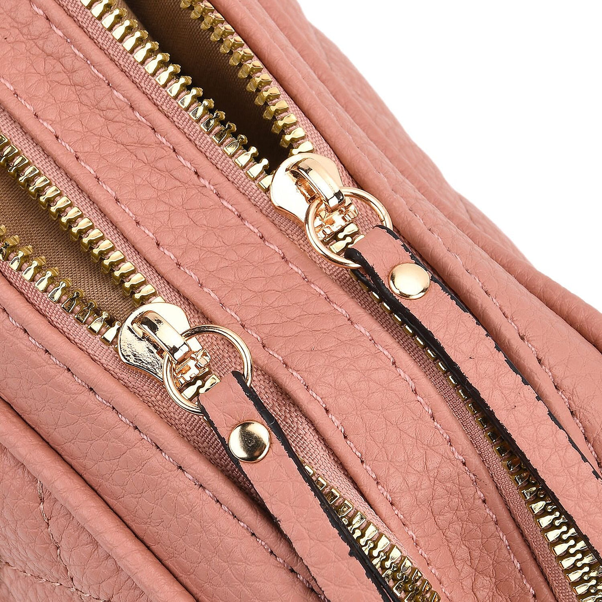 Prime Time Deal - Quilted Fully Lined Crossbody Bag With Adjustable Length Strap - Pink 8045329 6