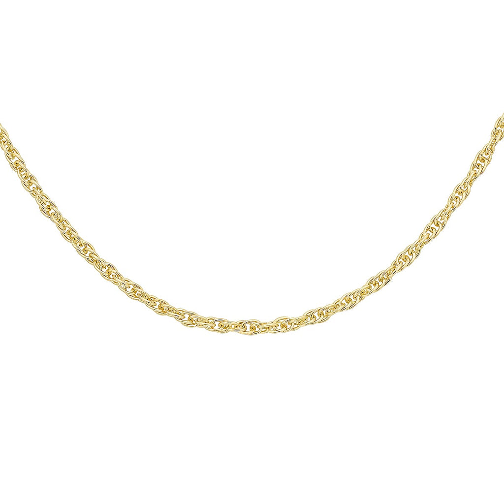 9K Yellow Gold  Chain (Size - 16),  Gold Wt. 0.78 Gms