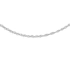 9K White Gold  Chain (Size - 18),  Gold Wt. 0.87 Gms