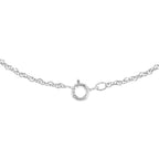 9K White Gold  Chain (Size - 18),  Gold Wt. 0.87 Gms