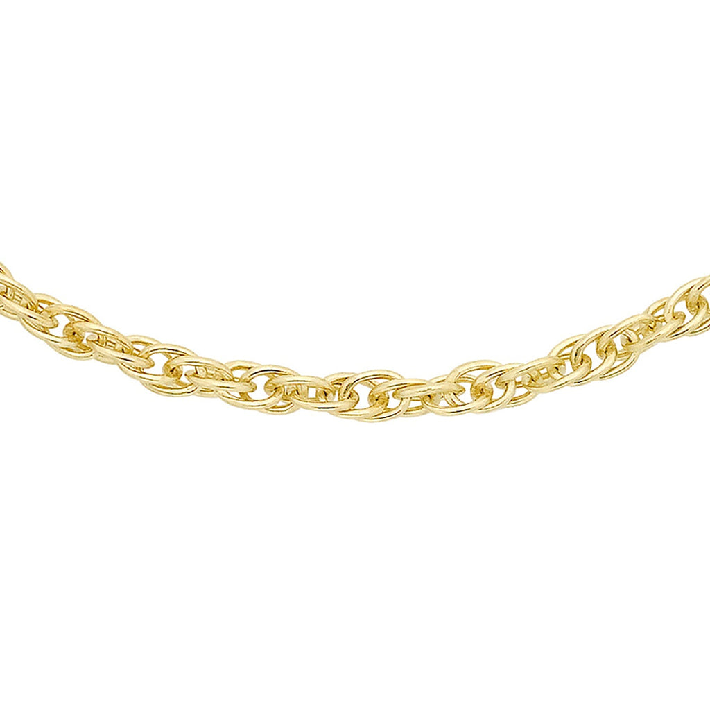 Hatton Garden Closeout Deal - 9K Yellow Gold Prince of Wales Chain (Size - 18) with Spring Ring Clasp