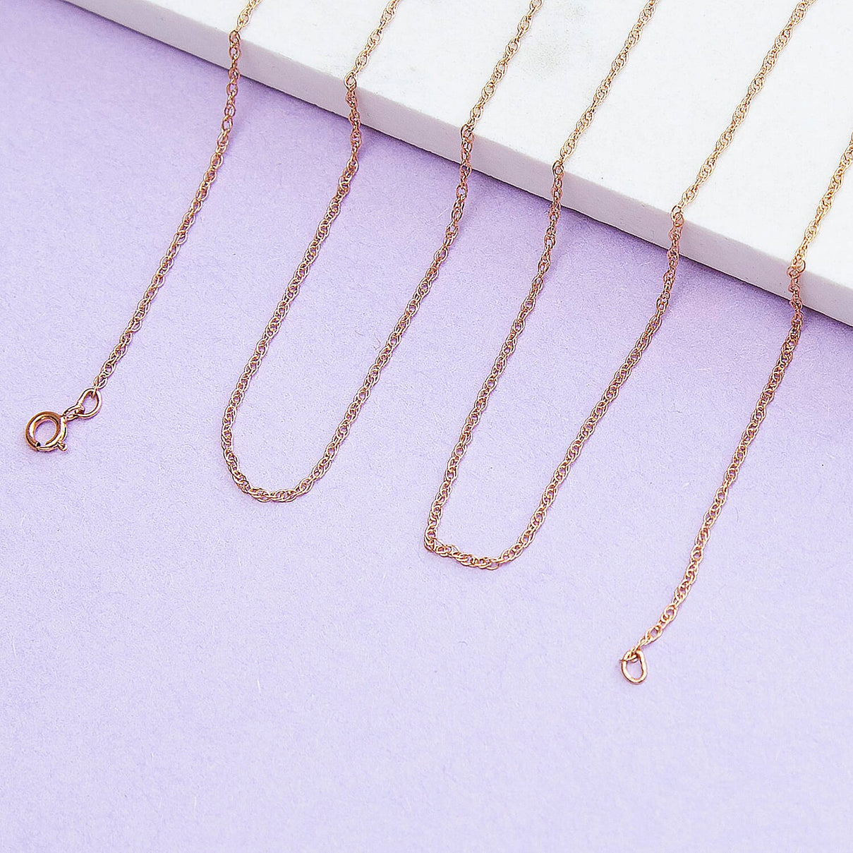 Prince of Wales Chain 20 Inch in 9K Rose Gold 7583137 1