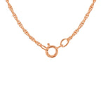 9K Rose Gold  Chain (Size - 20),  Gold Wt. 0.97 Gms