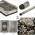 Pile Woven 950 GSM Traditional Carpet (Size 180x120cm) - Yellow