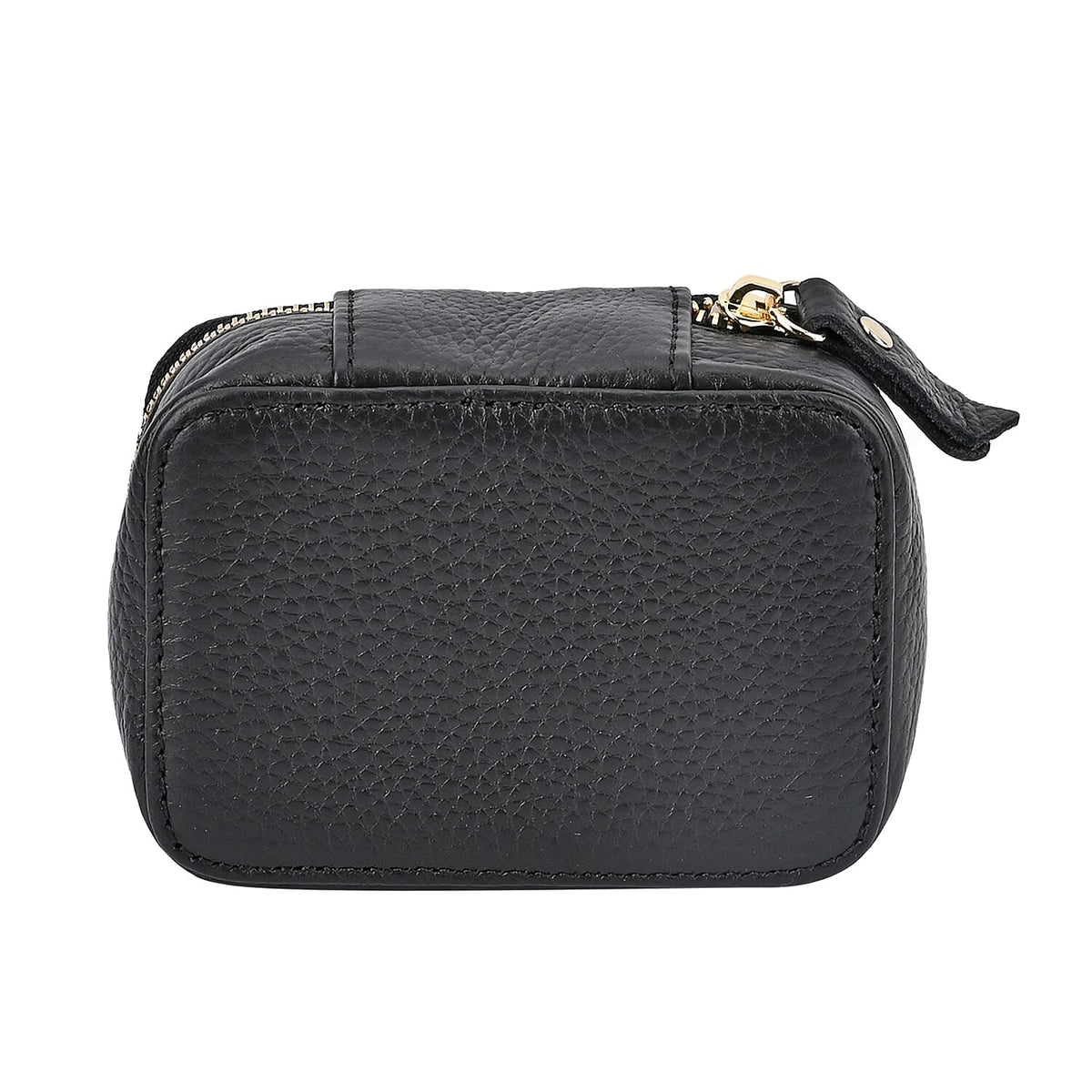 100% Genuine Leather Small Case with Mirror - Black 7629620 3