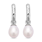 Fresh Water Pearl Drop Earrings in Sterling Silver