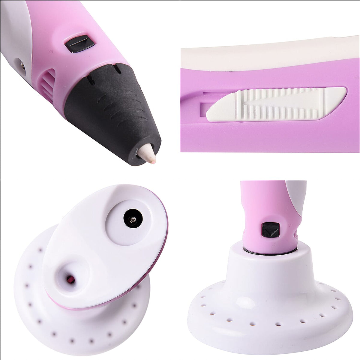 Professional Printing 3D Pen with OLED Display with 3 colours - Pink 6064138 6