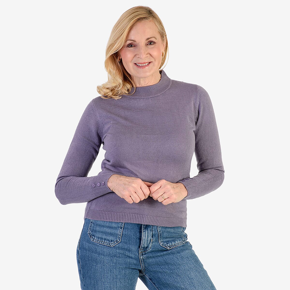 Pure And Natural Acrylic Cashmillon Jumper (Size - 22-24) - Dusky Plum 8281255 4