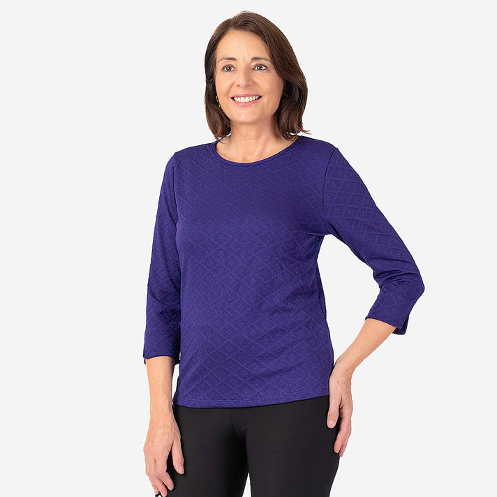 Round Neck Auburn Top (Size 14-16) - Teal 7863403 2