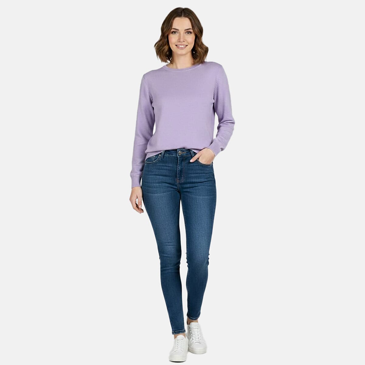 Pure And Natural Super Soft Touch Jumper (Size 18) - Lavender V32516594 0
