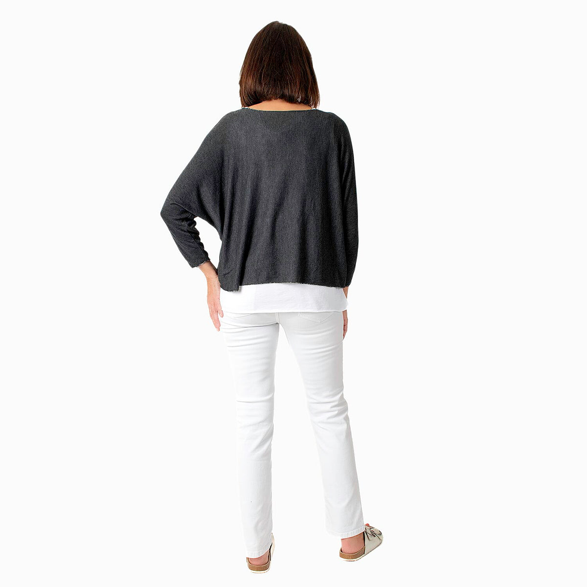 Pure Cotton Double Layer Women's Top with Necklace 7731332 7