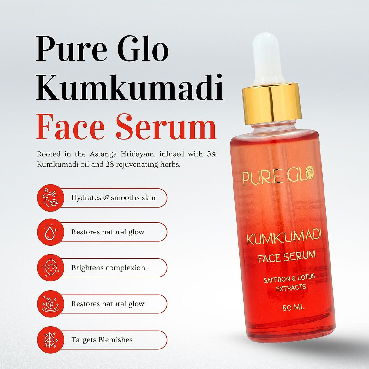 Pure Glo Kumkumadi Facial Serum - 50 ml 8207278 3