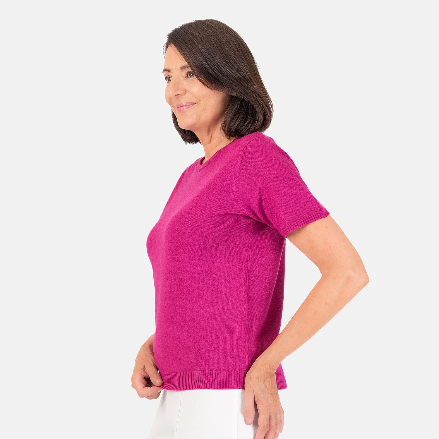 Pure and Natural Crew Neck Short Sleeves Jumper 7932704 6