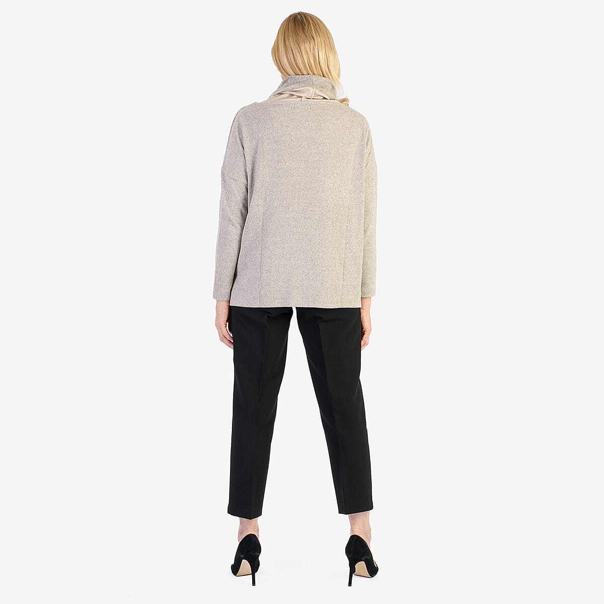 Pure &amp; Natural Drop Shoulder Top With Cowl Neck (Size 14-16) - Beige V32602287 2