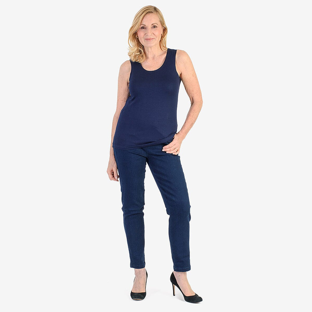 Pure & Natural Straight Leg Denim Jeans (Size 10) - Denim
