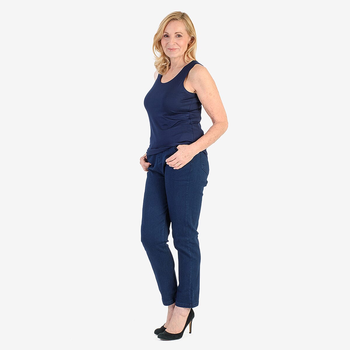 Pure &amp; Natural Straight Leg Denim Jeans (Size 10) - Denim 8287257 3
