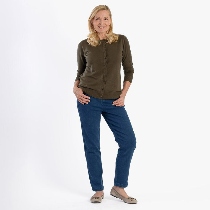 Pure &amp; Natural Straight Leg Denim Jeans (Size 14) - Blue 8287264 2