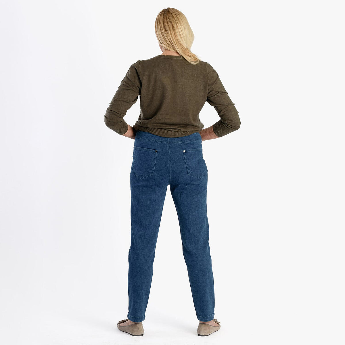Pure &amp; Natural Straight Leg Denim Jeans (Size 14) - Blue 8287264 3