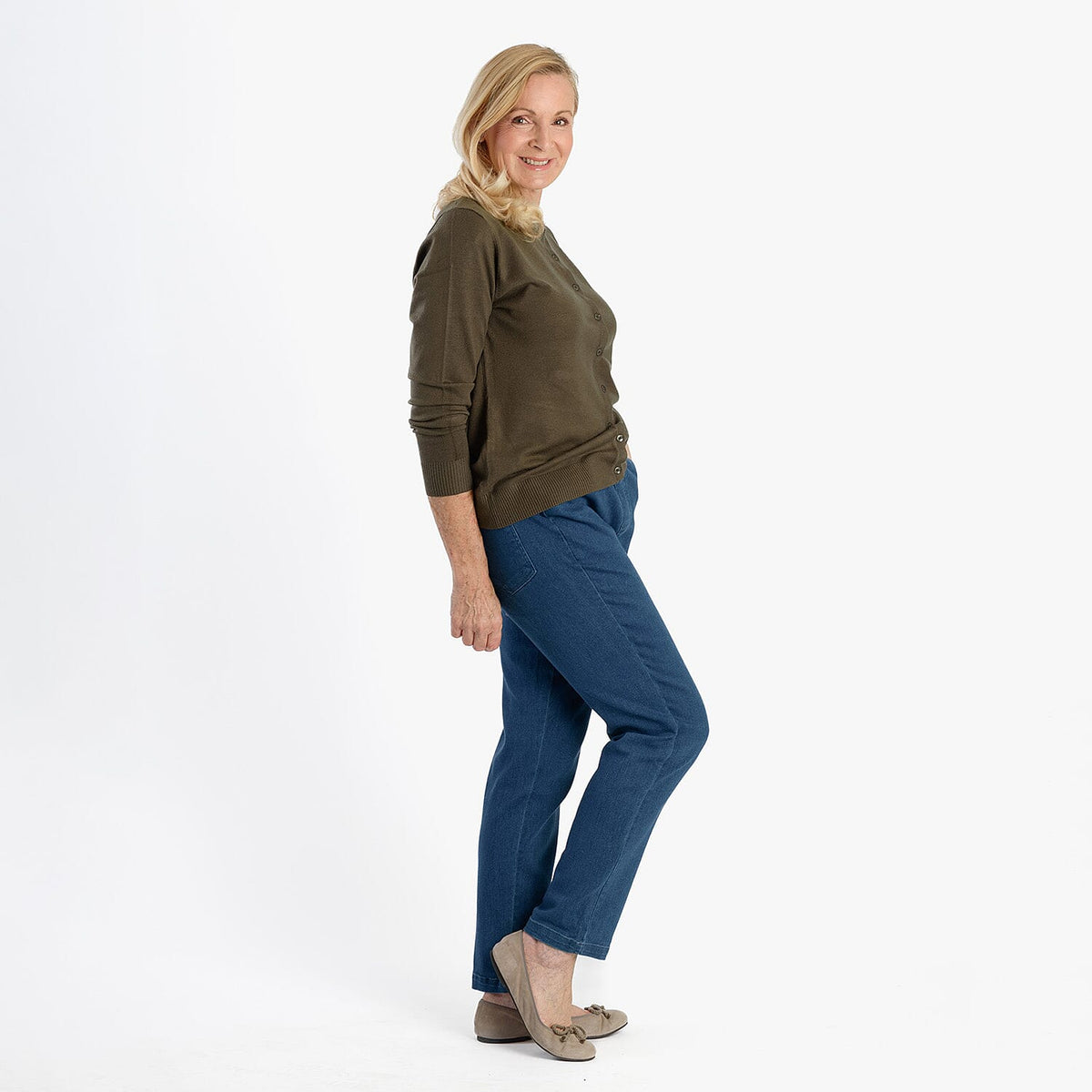 Pure &amp; Natural Straight Leg Denim Jeans (Size 14) - Blue 8287264 4