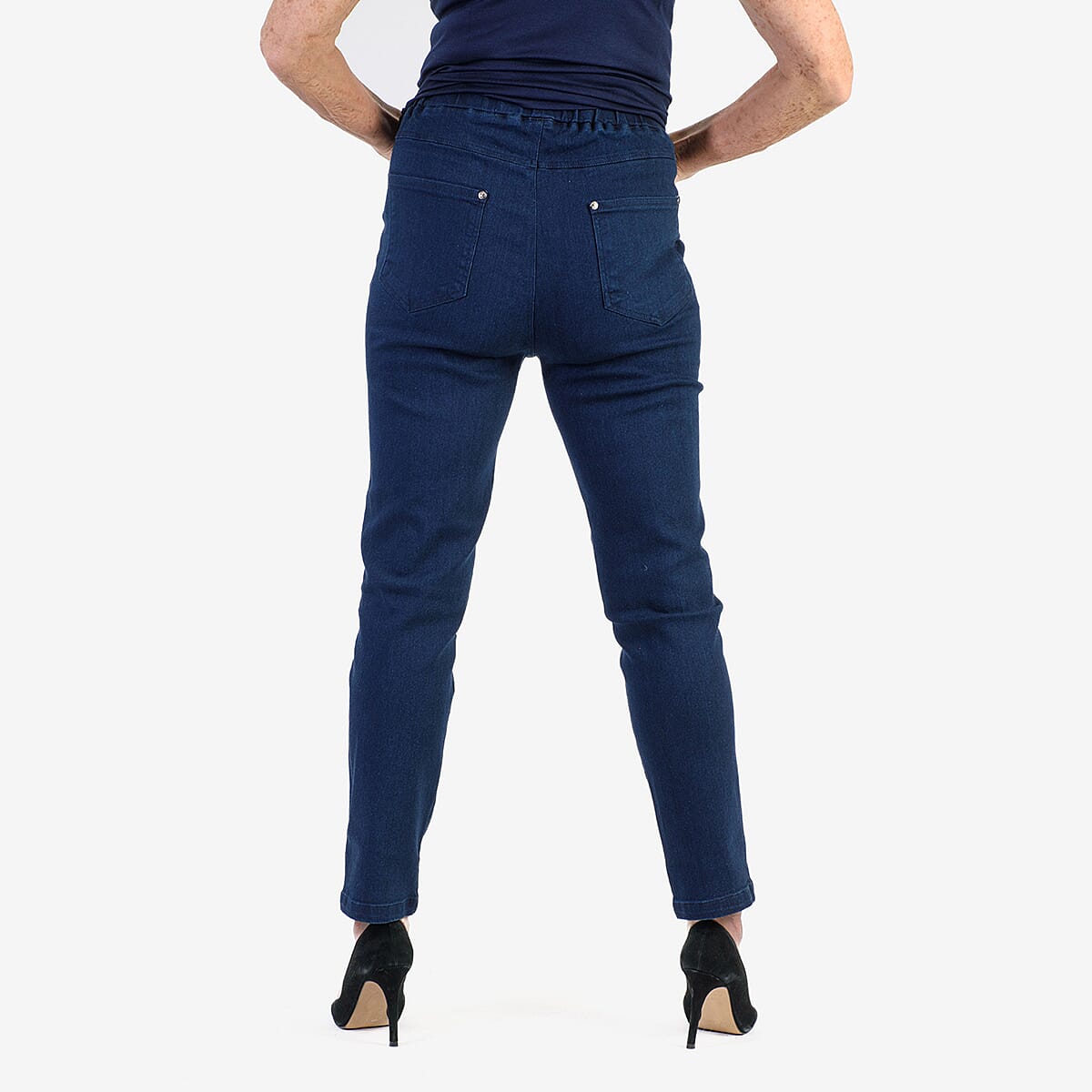 Pure &amp; Natural Straight Leg Denim Jeans (Size 14) - Denim 8287258 1