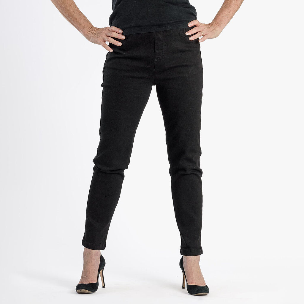 Pure & Natural Straight Leg Denim Jeans (Size 16) - Black