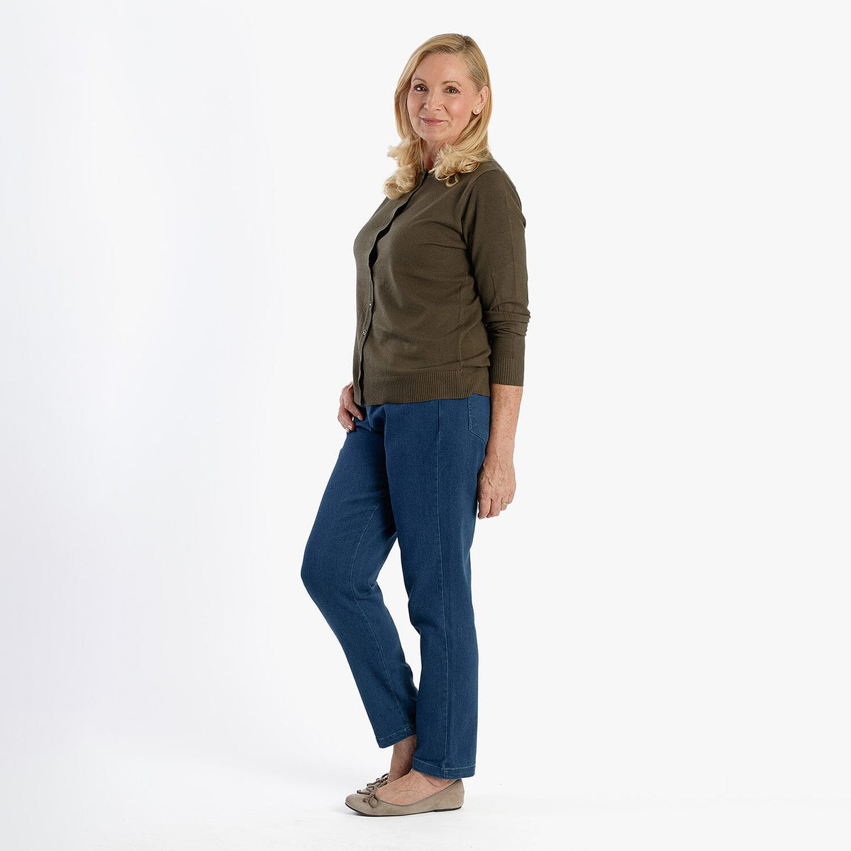Pure &amp; Natural Straight Leg Denim Jeans (Size 16) - Blue 8287265 2