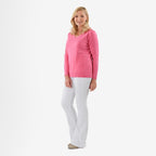 Pure & Natural V-Neck Jumper (Size 12) - Cerise