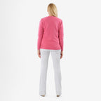 Pure & Natural V-Neck Jumper (Size 12) - Cerise