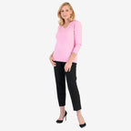 Pure & Natural V-Neck Jumper (Size 20) - Light Pink