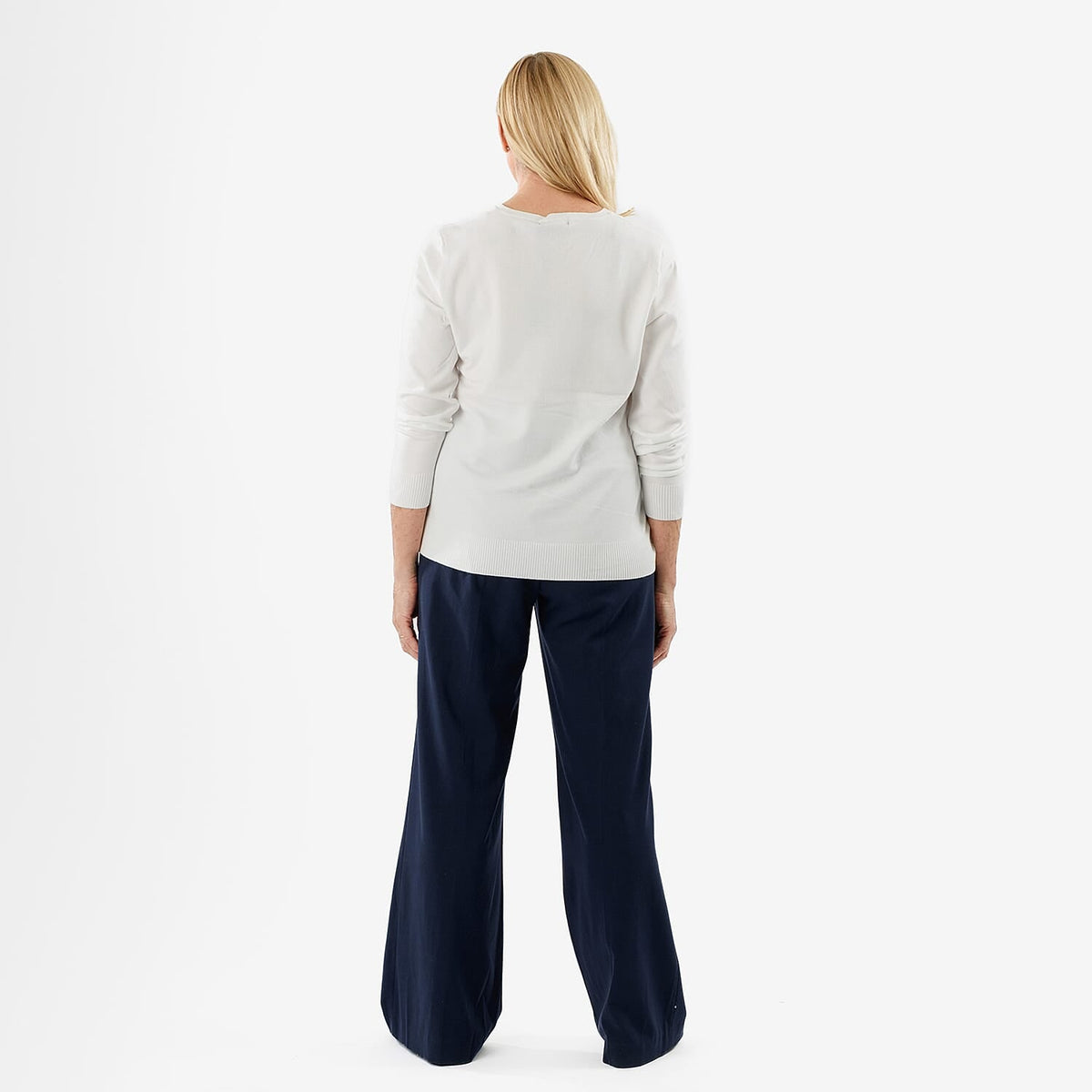 Pure &amp; Natural V-Neck Jumper (Size 20) - White V32521658 3