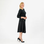 Pure And Natural Crew Neck Cardigans (Size 10) - Black