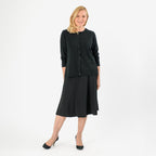 Pure And Natural Crew Neck Cardigans (Size 10) - Black