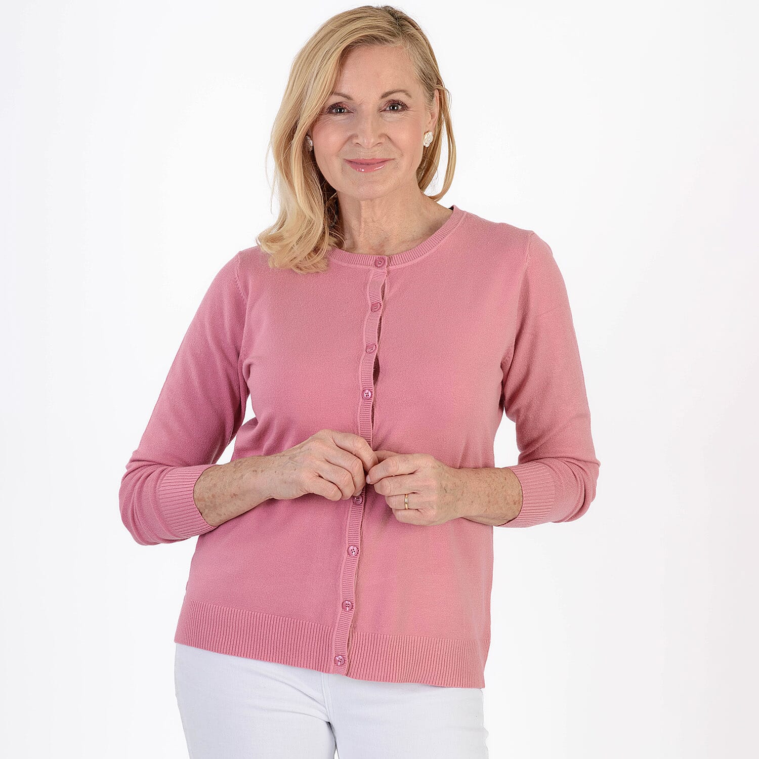 Pure and Natural Crew Neck Cardigan 8094265 0